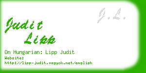 judit lipp business card